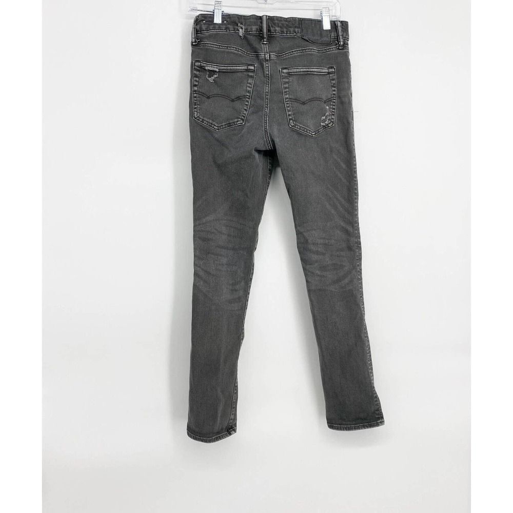 American Eagle Men's Jeans 29x32 Next Level‎ Flex Distressed Denim Faded Black - Picture 8 of 10